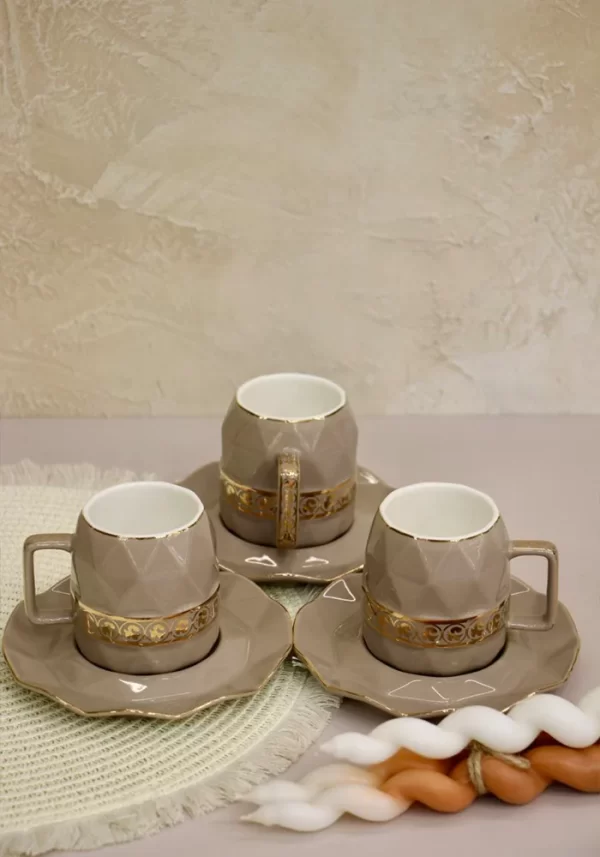 فنجان و نعلبکی چای خوری سرامیک