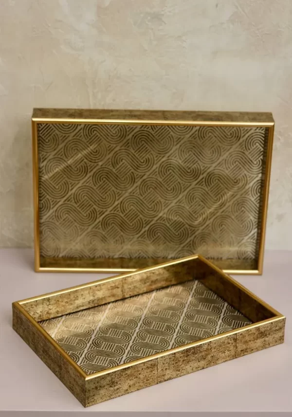 سینی پذیرایی طلایی