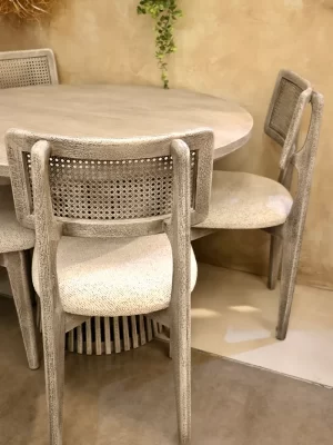 میز و صندلی چهار نفره گرد مدل پاندا