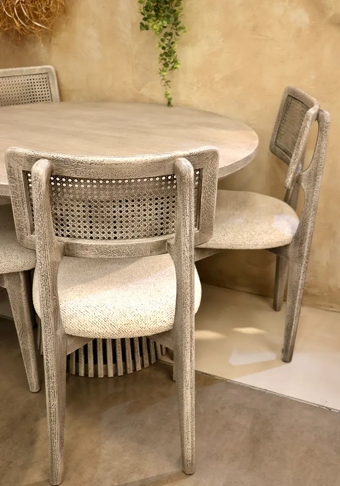 میز و صندلی چهار نفره گرد مدل پاندا