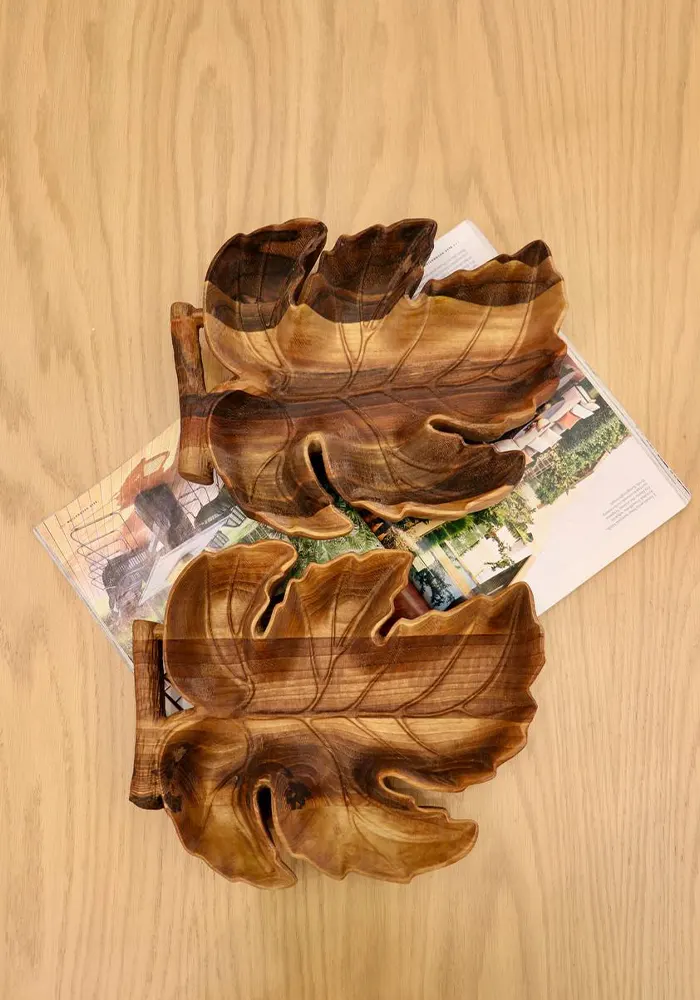 اردو خوری چوبی طرح برگ