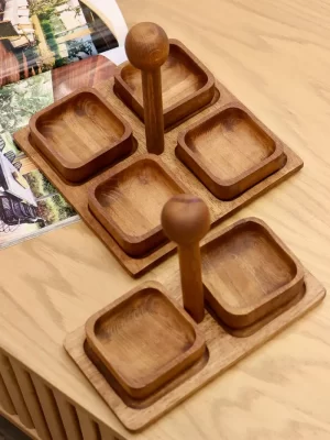 اردو خوری چوبی دسته دار