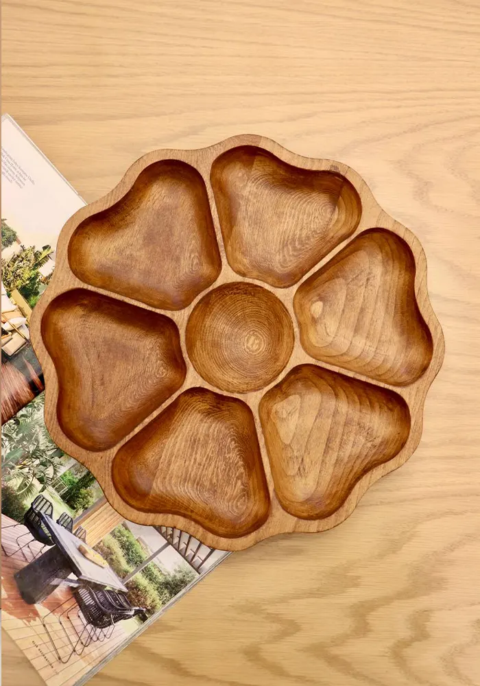 اردو خوری چوبی طرح گل