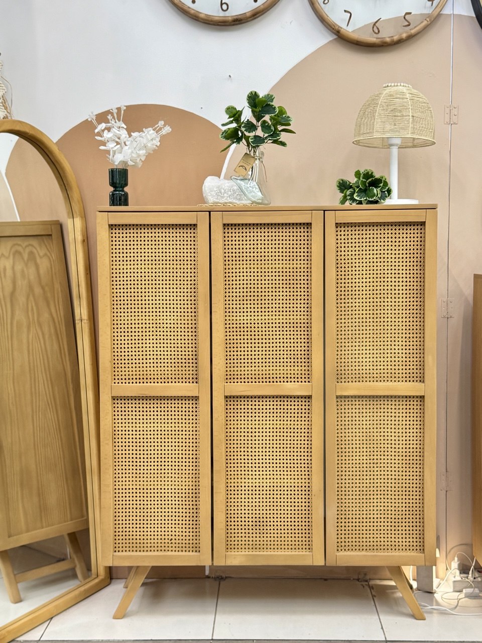 کمد و جا کفشی چوبی مدل پرشین