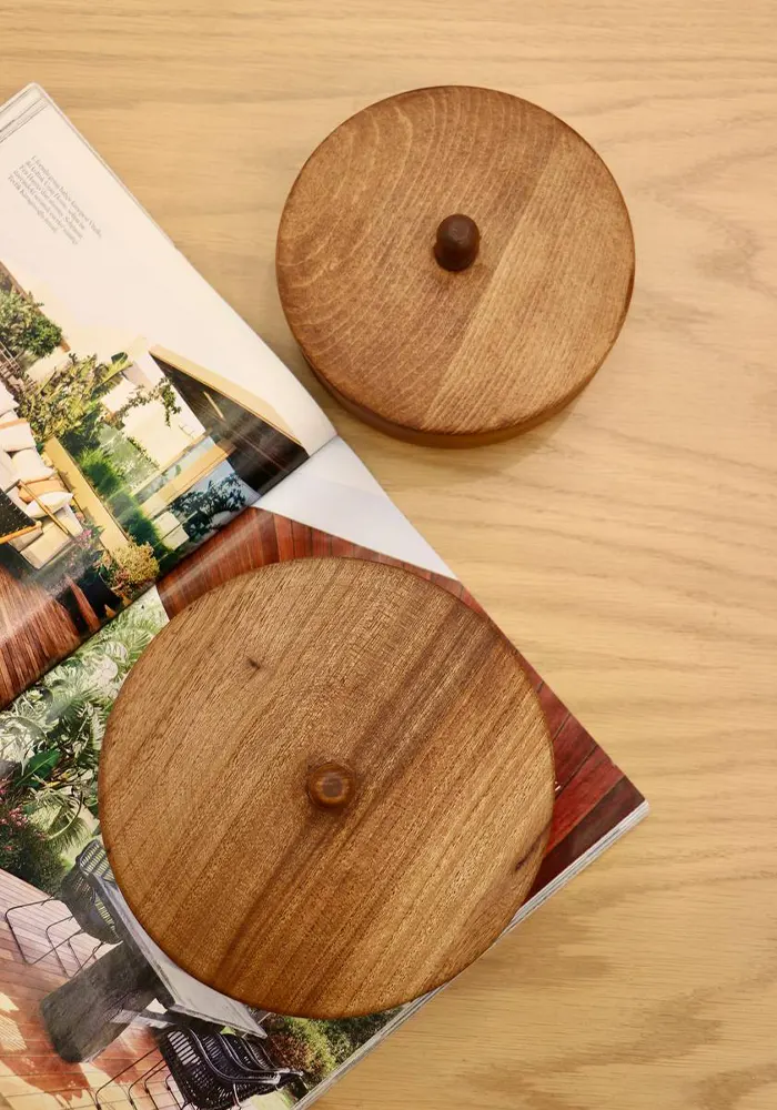 شکلات خوری درب دار گرد