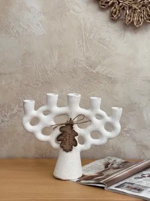 Five-flame tree-style candlestick