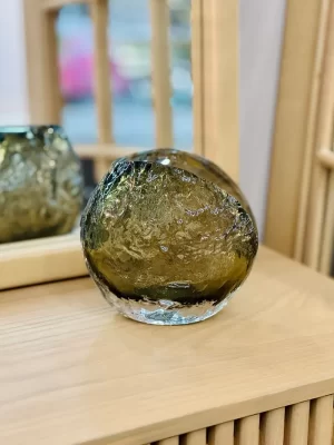 Stone design crystal vase