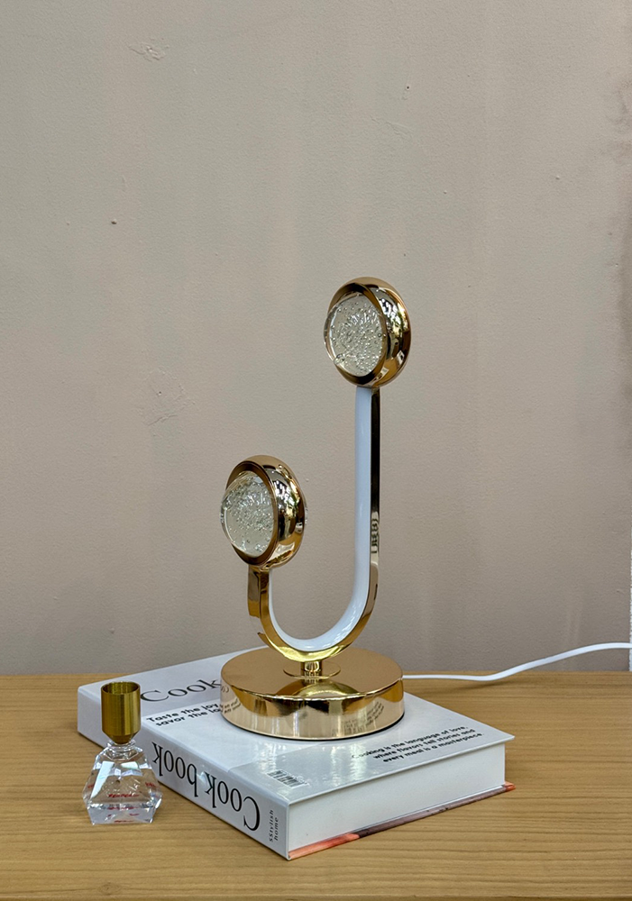 آباژور طلایی توپی رومیزی