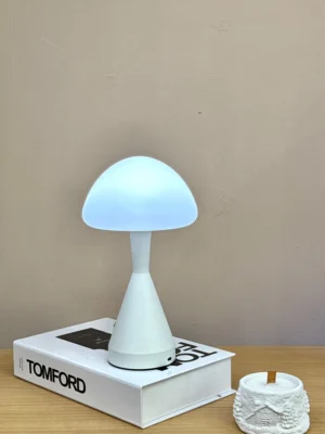 Conical base touch lampshade