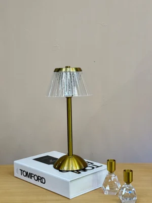 Golden base lampshade