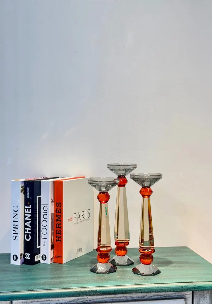 Imported crystal candlestick